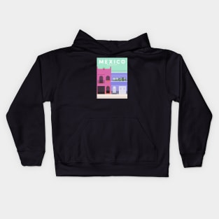 Mexico City Travel Poster Kids Hoodie